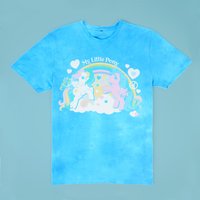 My Little Pony Retro Rainbow Unisex T-Shirt - Turquoise Tie Dye - L - Turquoise Tie Dye von My Little Pony