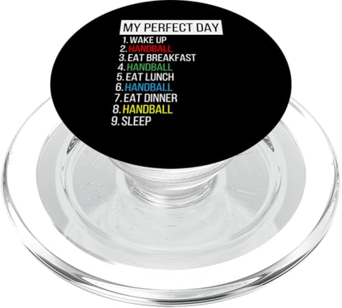 Mein perfekter Tag, Handball PopSockets PopGrip für MagSafe Mein perfekter Tag, Handball PopSockets PopGrip für MagSafe von My Perfect Day Sports RLW