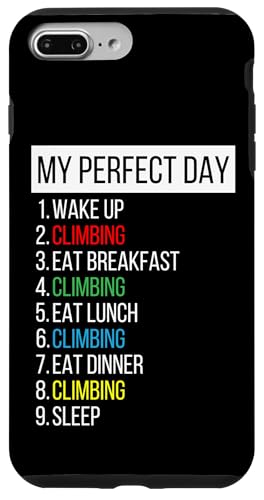 Mein perfekter Tag, Klettern Hülle für iPhone 7 Plus/8 Plus Mein perfekter Tag, Klettern Hülle für iPhone 7 Plus/8 Plus von My Perfect Day Sports RLW