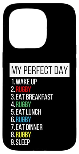 Mein perfekter Tag, Rugby Hülle für iPhone 15 Pro Mein perfekter Tag, Rugby Hülle für iPhone 15 Pro von My Perfect Day Sports RLW