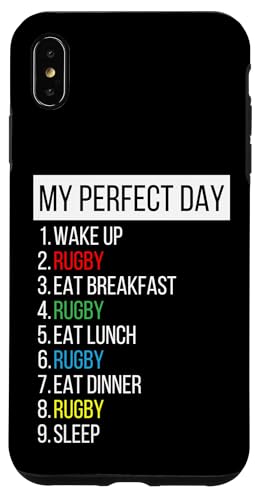 Mein perfekter Tag, Rugby Hülle für iPhone XS Max Mein perfekter Tag, Rugby Hülle für iPhone XS Max von My Perfect Day Sports RLW