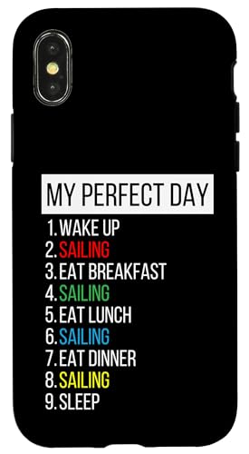 Mein perfekter Tag, Segeln Hülle für iPhone X/XS Mein perfekter Tag, Segeln Hülle für iPhone X/XS von My Perfect Day Sports RLW