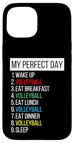 Mein perfekter Tag, Volleyball Hülle für iPhone 15 Mein perfekter Tag, Volleyball Hülle für iPhone 15 von My Perfect Day Sports RLW