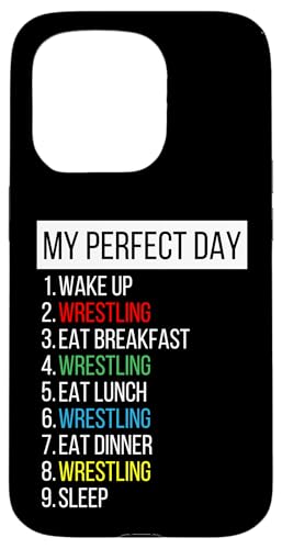 Mein perfekter Tag, Wrestling Hülle für iPhone 15 Pro von My Perfect Day Sports RLW