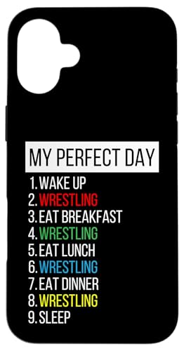 Mein perfekter Tag, Wrestling Hülle für iPhone 16 Plus Mein perfekter Tag, Wrestling Hülle für iPhone 16 Plus von My Perfect Day Sports RLW