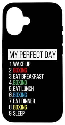 My Perfect Day, Boxen Hülle für iPhone 16 My Perfect Day, Boxen Hülle für iPhone 16 von My Perfect Day Sports RLW