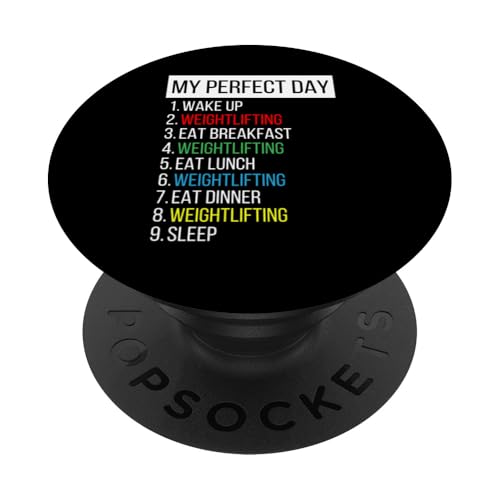 My Perfect Day, Gewichtheben PopSockets Klebender PopGrip My Perfect Day, Gewichtheben PopSockets Klebender PopGrip von My Perfect Day Sports RLW