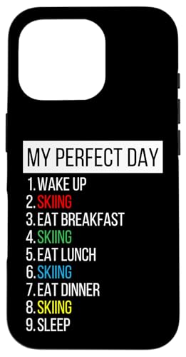 My Perfect Day, Skifahren Hülle für iPhone 16 Pro My Perfect Day, Skifahren Hülle für iPhone 16 Pro von My Perfect Day Sports RLW
