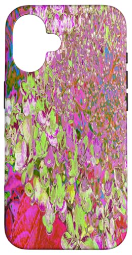 Elegante, abstrakte Hortensienblüte, Grün und Rosa Hülle für iPhone 16 Elegante, abstrakte Hortensienblüte, Grün und Rosa Hülle für iPhone 16 von My Rubio Garden
