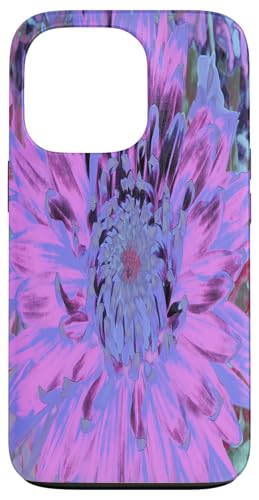 Hot Pink und Lila Dahlie Blume Hülle für iPhone 13 Pro von My Rubio Garden