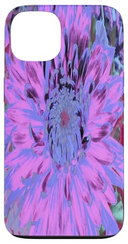 Hot Pink und Lila Dahlie Blume Hülle für iPhone 13 von My Rubio Garden