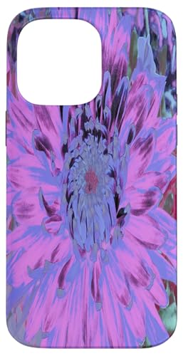 Hot Pink und Lila Dahlie Blume Hülle für iPhone 14 Pro Max von My Rubio Garden