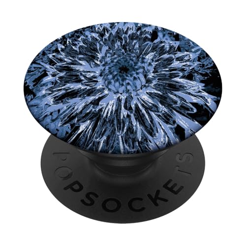 Schwarze und blaue Dahlienblüte PopSockets Klebender PopGrip Schwarze und blaue Dahlienblüte PopSockets Klebender PopGrip von My Rubio Garden