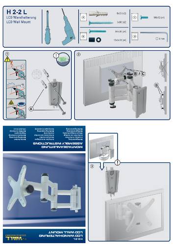 My Wall HD2-2L TV-Deckenhalterung 94,0cm (37 ) - 177,8cm (70 ) Deckenhalter, Drehbar, Höhenverst von My Wall