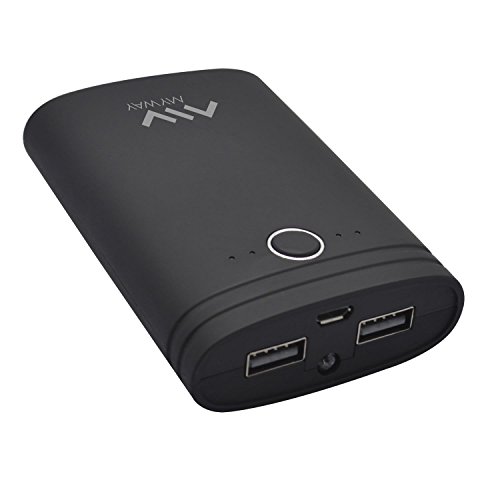 My Way MWCHP0093 Externer Akku (7500 mAh, inkl. USB-Micro-USB-Kabel) Schwarz von My Way