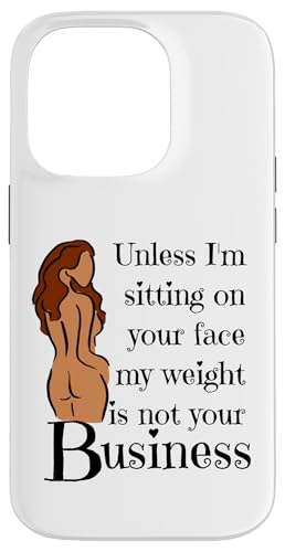 Wenn ich nicht auf deinem Gesicht sitze, geht dich mein Gewicht nichts an Hülle für iPhone 14 Pro Wenn ich nicht auf deinem Gesicht sitze, geht dich mein Gewicht nichts an Hülle für iPhone 14 Pro von My body size or shape is not your business beach