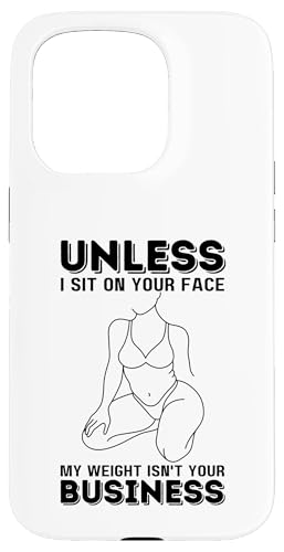 Wenn ich nicht auf deinem Gesicht sitze, geht dich mein Gewicht nichts an Hülle für iPhone 15 Pro Wenn ich nicht auf deinem Gesicht sitze, geht dich mein Gewicht nichts an Hülle für iPhone 15 Pro von My body size or shape is not your business beach