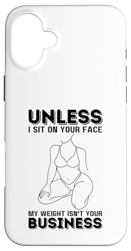 Wenn ich nicht auf deinem Gesicht sitze, geht dich mein Gewicht nichts an Hülle für iPhone 16 Plus Wenn ich nicht auf deinem Gesicht sitze, geht dich mein Gewicht nichts an Hülle für iPhone 16 Plus von My body size or shape is not your business beach