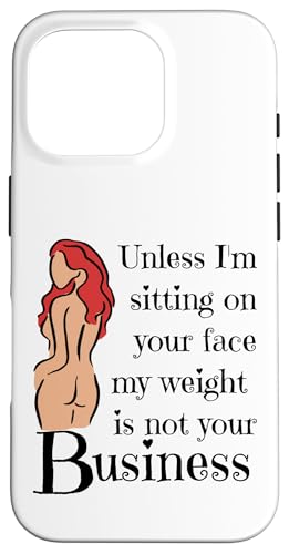 Wenn ich nicht auf deinem Gesicht sitze, geht dich mein Gewicht nichts an Hülle für iPhone 16 Pro von My body size or shape is not your business beach