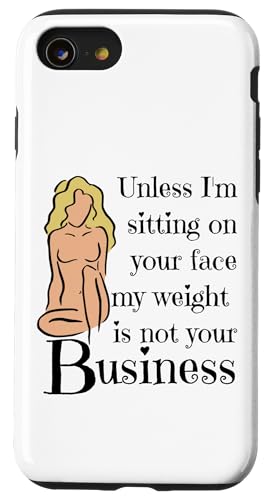 Wenn ich nicht auf deinem Gesicht sitze, geht dich mein Gewicht nichts an Hülle für iPhone SE (2020) / 7 / 8 von My body size or shape is not your business beach