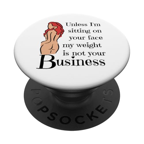 Wenn ich nicht auf deinem Gesicht sitze, geht dich mein Gewicht nichts an PopSockets Klebender PopGrip von My body size or shape is not your business beach