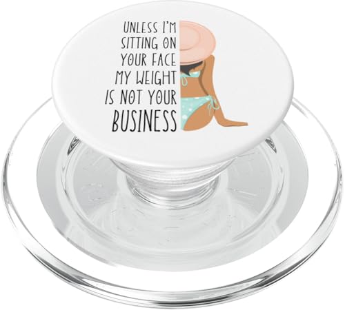 Wenn ich nicht auf deinem Gesicht sitze, geht dich mein Gewicht nichts an PopSockets PopGrip für MagSafe Wenn ich nicht auf deinem Gesicht sitze, geht dich mein Gewicht nichts an PopSockets PopGrip für MagSafe von My body size or shape is not your business beach