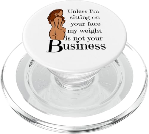 Wenn ich nicht auf deinem Gesicht sitze, geht dich mein Gewicht nichts an PopSockets PopGrip für MagSafe von My body size or shape is not your business beach