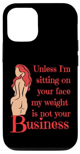 Wenn ich nicht auf deinem Gesicht sitze, ist mein Gewicht nicht dein Geschäftsspaß Hülle für iPhone 12/12 Pro von My body size or shape is not your business beach