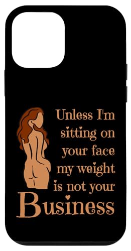 Wenn ich nicht auf deinem Gesicht sitze, ist mein Gewicht nicht dein Geschäftsspaß Hülle für iPhone 12 mini von My body size or shape is not your business beach