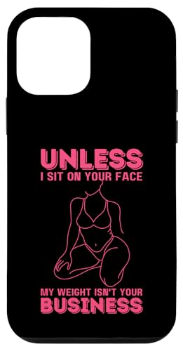 Wenn ich nicht auf deinem Gesicht sitze, ist mein Gewicht nicht dein Geschäftsspaß Hülle für iPhone 12 mini von My body size or shape is not your business beach