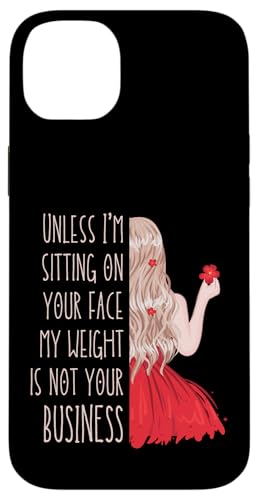 Wenn ich nicht auf deinem Gesicht sitze, ist mein Gewicht nicht dein Geschäftsspaß Hülle für iPhone 14 Plus von My body size or shape is not your business beach