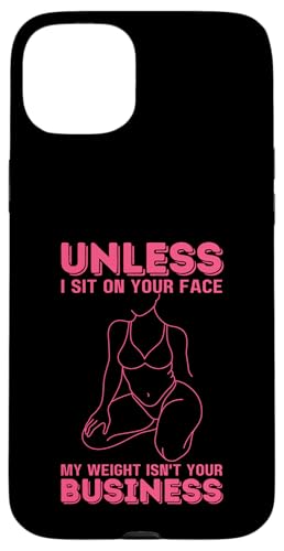 Wenn ich nicht auf deinem Gesicht sitze, ist mein Gewicht nicht dein Geschäftsspaß Hülle für iPhone 15 Plus von My body size or shape is not your business beach