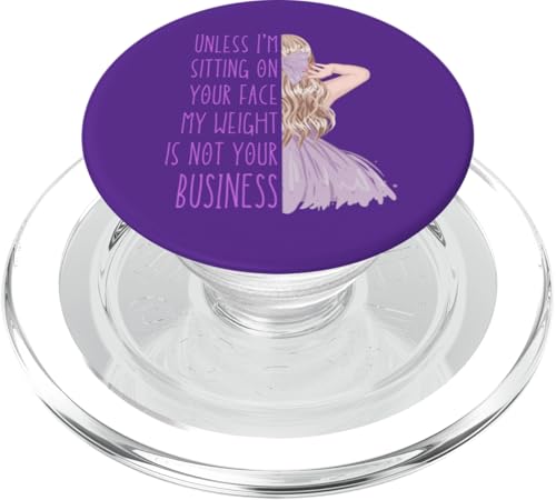 Wenn ich nicht auf deinem Gesicht sitze, ist mein Gewicht nicht dein Geschäftsspaß PopSockets PopGrip für MagSafe von My body size or shape is not your business beach