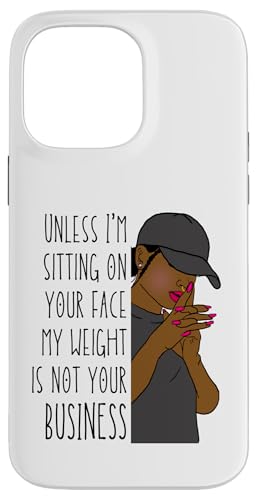Wenn ich nicht auf deinem Gesicht sitze, ist mein Gewicht nicht dein Melanin Black Hülle für iPhone 14 Pro Max von My body size or shape is not your business beach