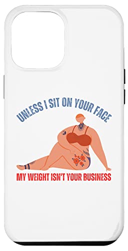 Wenn ich nicht auf deinem Gesicht sitze, ist mein Gewicht nicht deine Angelegenheit. Schwimmen Hülle für iPhone 12 Pro Max von My body size or shape is not your business beach