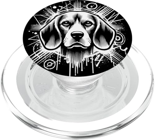 Beagle Hundekopf im urbanen Graffiti-Art-Style PopSockets PopGrip für MagSafe von MyAnimal - Your Favourite Animal Wear