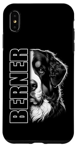 Eleganter Berner Sennenhund mit Text "Berner" auf Brust Hülle für iPhone XS Max von MyAnimal - Your Favourite Animal Wear