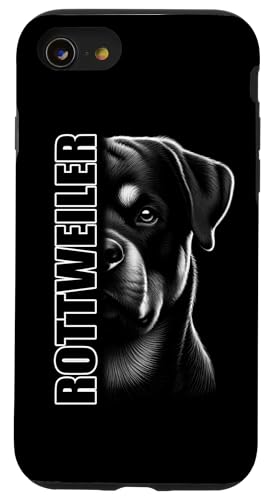 Elegantes Rottweiler Design mit stylishem Text auf Brust Hülle für iPhone SE (2020) / 7 / 8 von MyAnimal - Your Favourite Animal Wear
