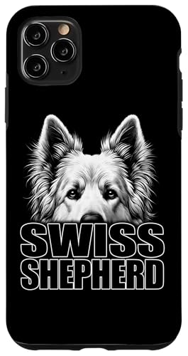 Modischer weißer Schäferhund mit stylishem Text auf Brust Hülle für iPhone 11 Pro Max Modischer weißer Schäferhund mit stylishem Text auf Brust Hülle für iPhone 11 Pro Max von MyAnimal - Your Favourite Animal Wear
