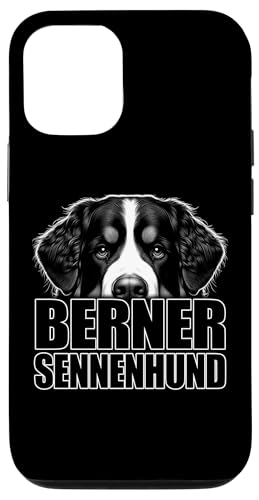 Modisches Berner Sennenhund Design mit Text auf Brust Hülle für iPhone 12/12 Pro von MyAnimal - Your Favourite Animal Wear
