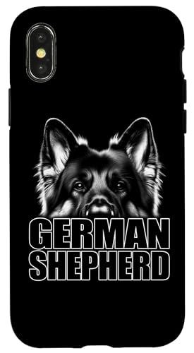 Modisches Deutscher Schäferhund Design mit stylishem Text Hülle für iPhone X/XS von MyAnimal - Your Favourite Animal Wear