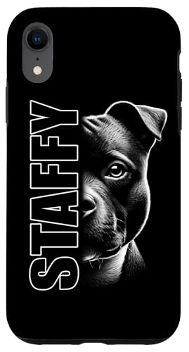 Modisches Staffordshire Bullterrier Design mit "Staffy" Text Hülle für iPhone XR Modisches Staffordshire Bullterrier Design mit "Staffy" Text Hülle für iPhone XR von MyAnimal - Your Favourite Animal Wear