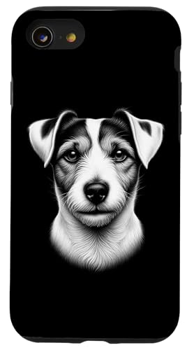 Realistisches Jack Russell Terrier Porträt im Zeichenstil Hülle für iPhone SE (2020) / 7 / 8 von MyAnimal - Your Favourite Animal Wear