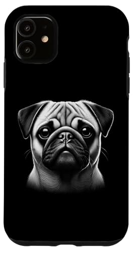 Realistisches Mops Kopf-Porträt im Zeichenstil auf Brust Hülle für iPhone 11 Realistisches Mops Kopf-Porträt im Zeichenstil auf Brust Hülle für iPhone 11 von MyAnimal - Your Favourite Animal Wear