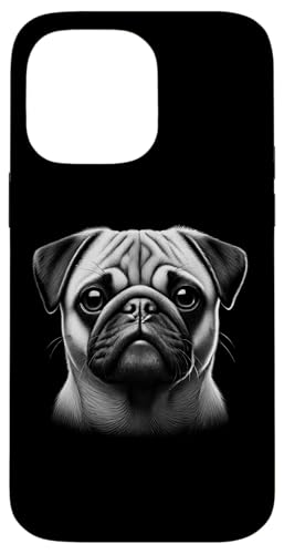 Realistisches Mops Kopf-Porträt im Zeichenstil auf Brust Hülle für iPhone 14 Pro Max Realistisches Mops Kopf-Porträt im Zeichenstil auf Brust Hülle für iPhone 14 Pro Max von MyAnimal - Your Favourite Animal Wear