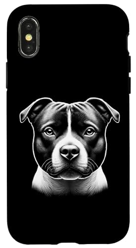 Realistisches Staffordshire Bullterrier Kopf-Porträt Hülle für iPhone X/XS Realistisches Staffordshire Bullterrier Kopf-Porträt Hülle für iPhone X/XS von MyAnimal - Your Favourite Animal Wear