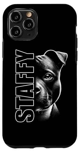 Staffordshire Bullterrier Design mit "Staffy" Text auf Brust Hülle für iPhone 11 Pro Staffordshire Bullterrier Design mit "Staffy" Text auf Brust Hülle für iPhone 11 Pro von MyAnimal - Your Favourite Animal Wear