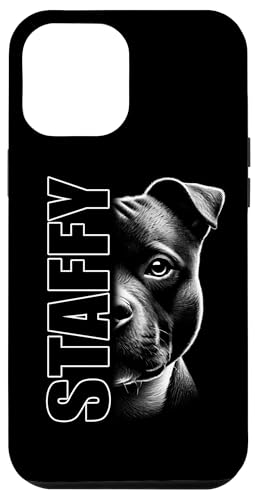 Staffordshire Bullterrier Design mit "Staffy" Text auf Brust Hülle für iPhone 12 Pro Max Staffordshire Bullterrier Design mit "Staffy" Text auf Brust Hülle für iPhone 12 Pro Max von MyAnimal - Your Favourite Animal Wear