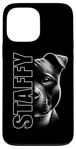 Staffordshire Bullterrier Design mit "Staffy" Text auf Brust Hülle für iPhone 13 Pro Max Staffordshire Bullterrier Design mit "Staffy" Text auf Brust Hülle für iPhone 13 Pro Max von MyAnimal - Your Favourite Animal Wear