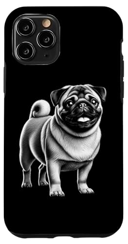 Süßer Mops als Porträt im fotorealistischen Stil auf Brust Hülle für iPhone 11 Pro Süßer Mops als Porträt im fotorealistischen Stil auf Brust Hülle für iPhone 11 Pro von MyAnimal - Your Favourite Animal Wear